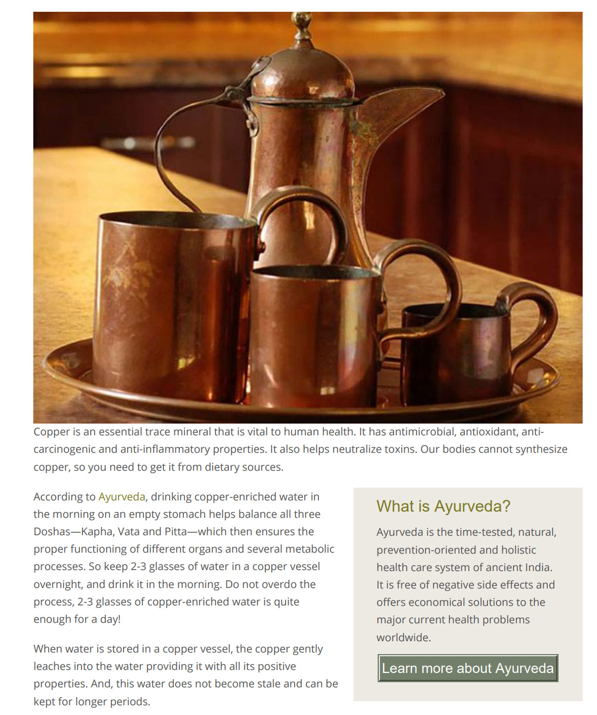 Health Benefits of Copper Water Bottles